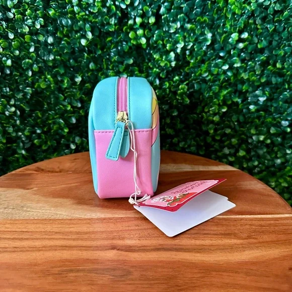 Loungefly Strawberry Shortcake Rainbow Strawberry & Friends Cosmetic Bag - Picture 4 of 6